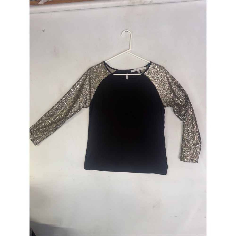 Lovers + Friends‎ Long Sleeve Knit Sequin Top Small